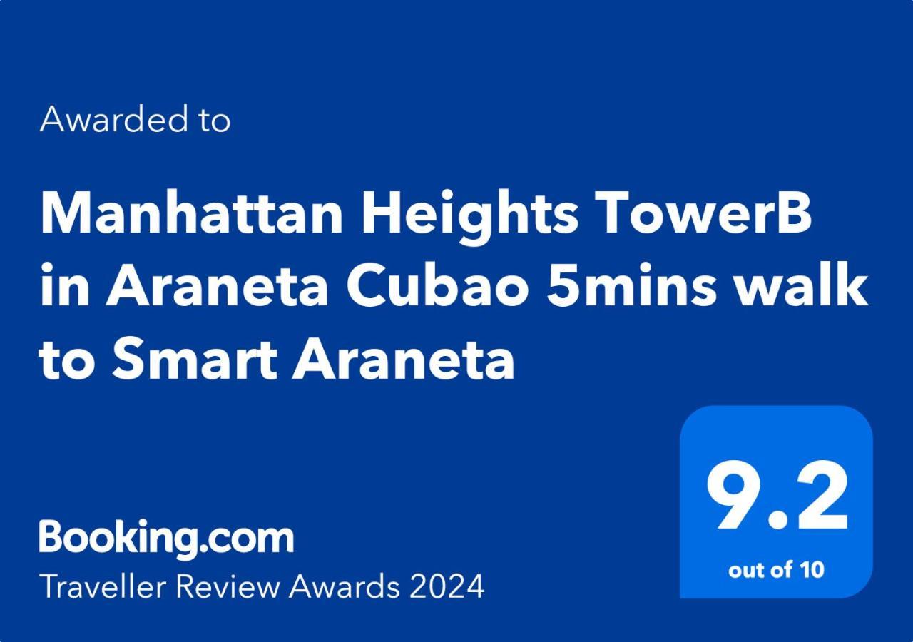 الشقق الفندقية مانيلافي  Manhattan Heights Towerb In Araneta Cubao 5Mins Walk To Smart Araneta المظهر الخارجي الصورة